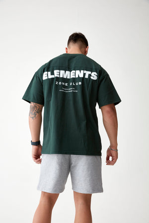 Polera Oversize Elements™ Verde — modelo | Nativa Elements