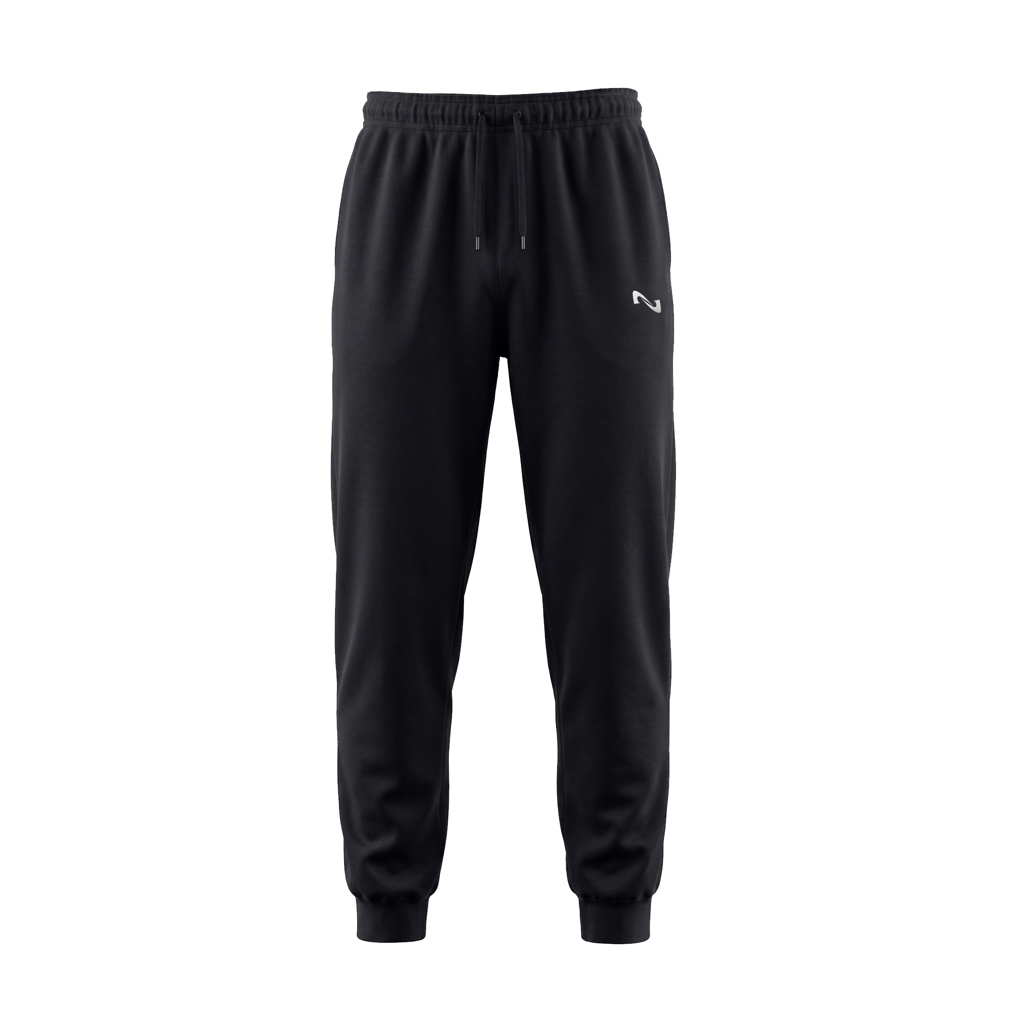 BUZO CON ELASTICO NEGRO JOGGER 100% ALGODON