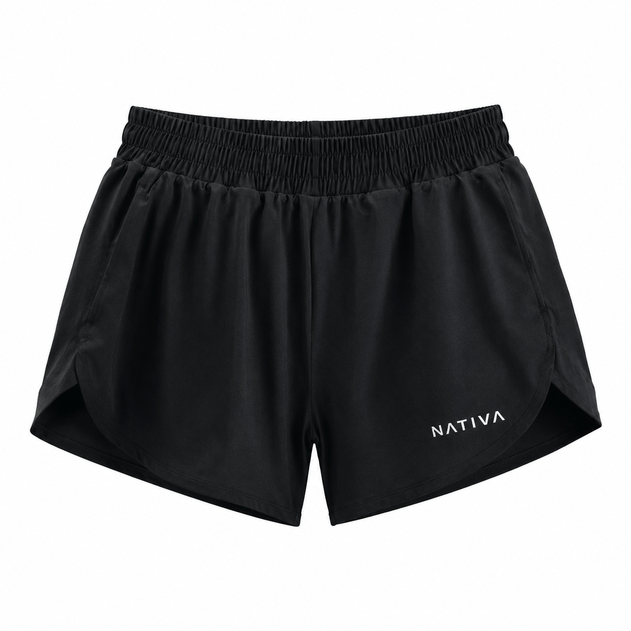 SHORT DEPORTIVO NEGRO MUJER NATIVA