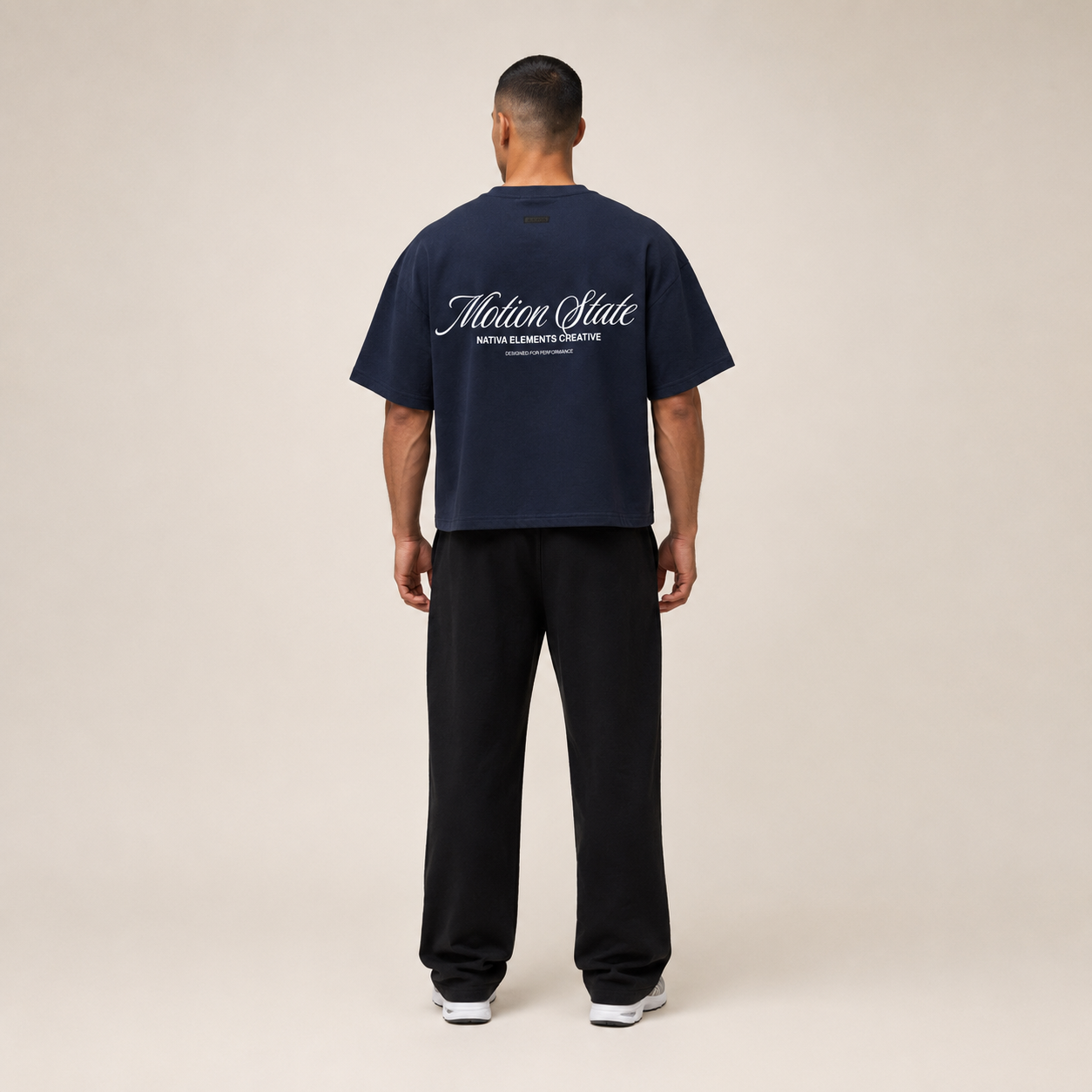 POLERA BOXYFIT MOTION® AZUL MARINO