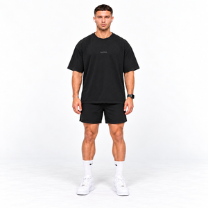 POLERA OVERSIZE FLOR NATIVA NEGRA® 100% ALGODÓN
