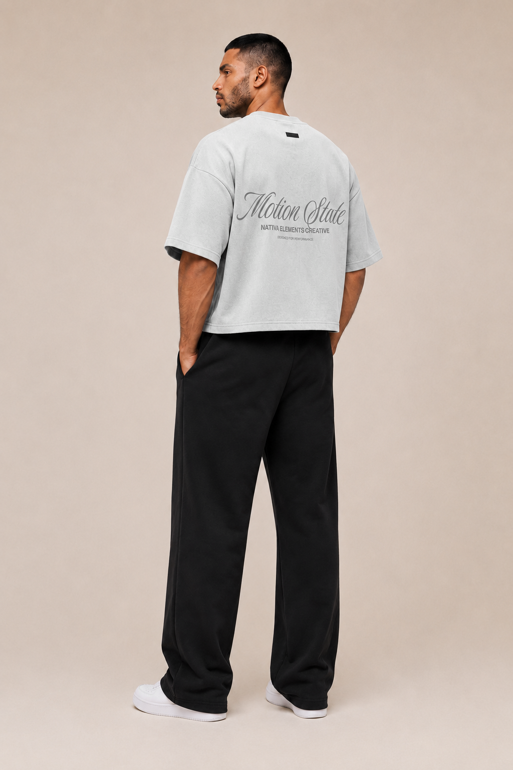POLERA BOXYFIT MOTION® GRIS