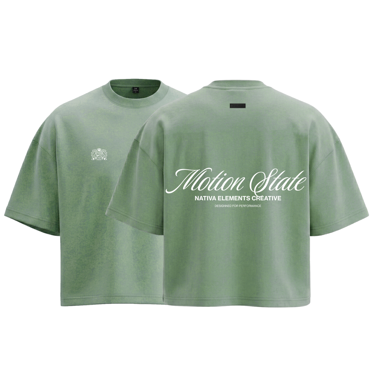 POLERA BOXYFIT CEMENTO MOTIONSTATE® 100% ALGODÓN