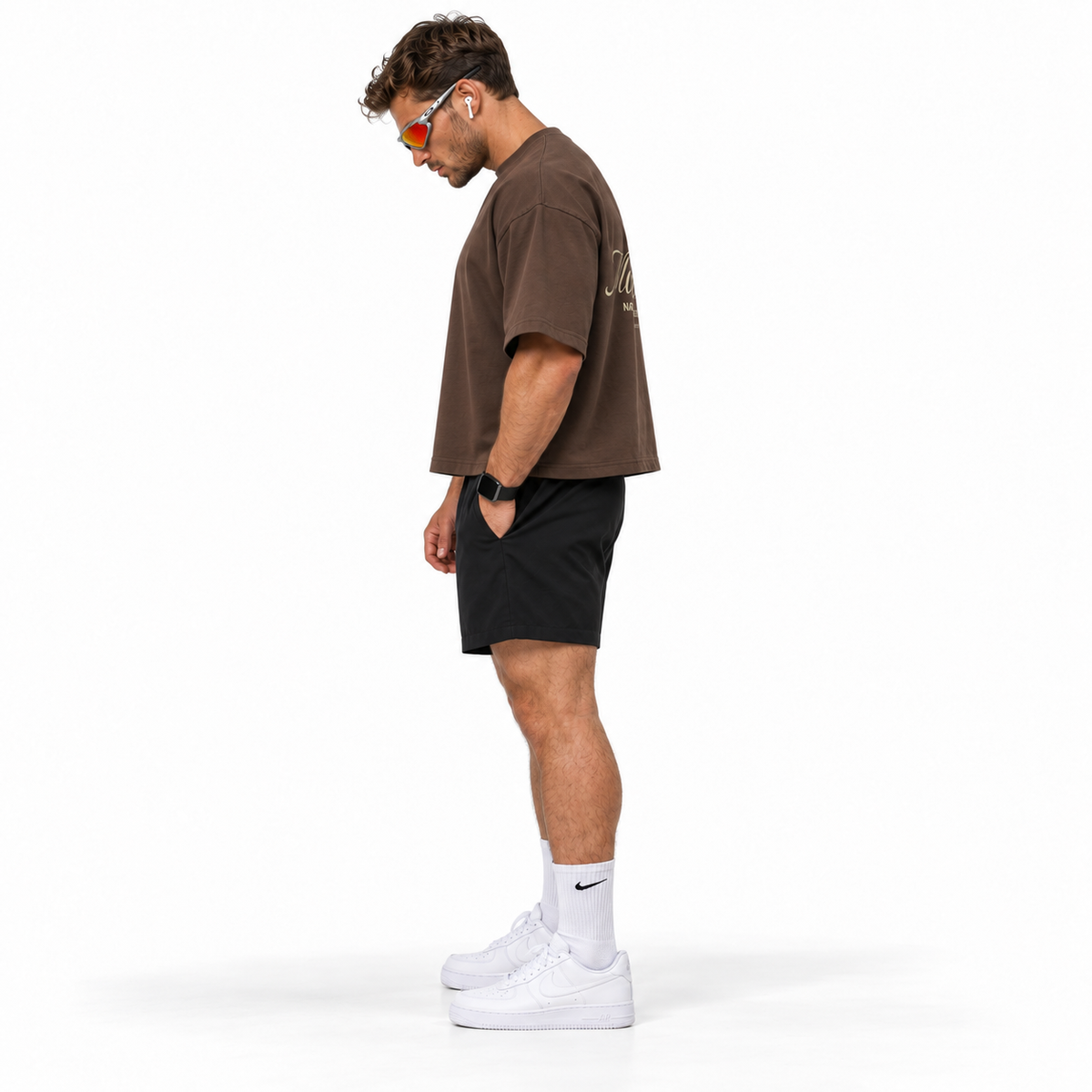 POLERA BOXYFIT CAFÉ MOTIONSTATE v2® 100% ALGODÓN
