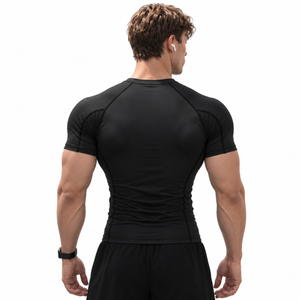 COMPRESS MANGA CORTA ALL BLACK PREVENTA
