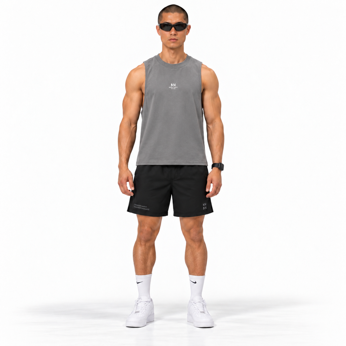 MUSCULOSA REGULAR PLOMO BASIC® 100% ALGODÓN