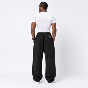 PANTALON BUZO BAGGY NEGRO v2