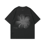 POLERA OVERSIZE FLOR NATIVA NEGRA® 100% ALGODÓN