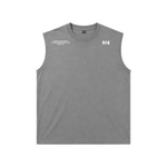 MUSCULOSA TANK OVERSIZE GRIS BASIC® 100% ALGODÓN