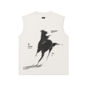 MUSCULOSA TANK OVERSIZE HUESO HORSEPOWER® 100% ALGODÓN