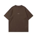 POLERA OVERSIZE BASIC CAFÉ® 100% ALGODÓN