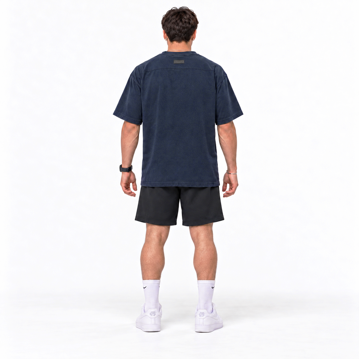 POLERA OVERSIZE AZUL BASIC® 100% ALGODÓN