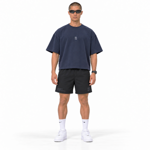 POLERA BOXYFIT AZUL MOTIONSTATE v2® 100% ALGODÓN