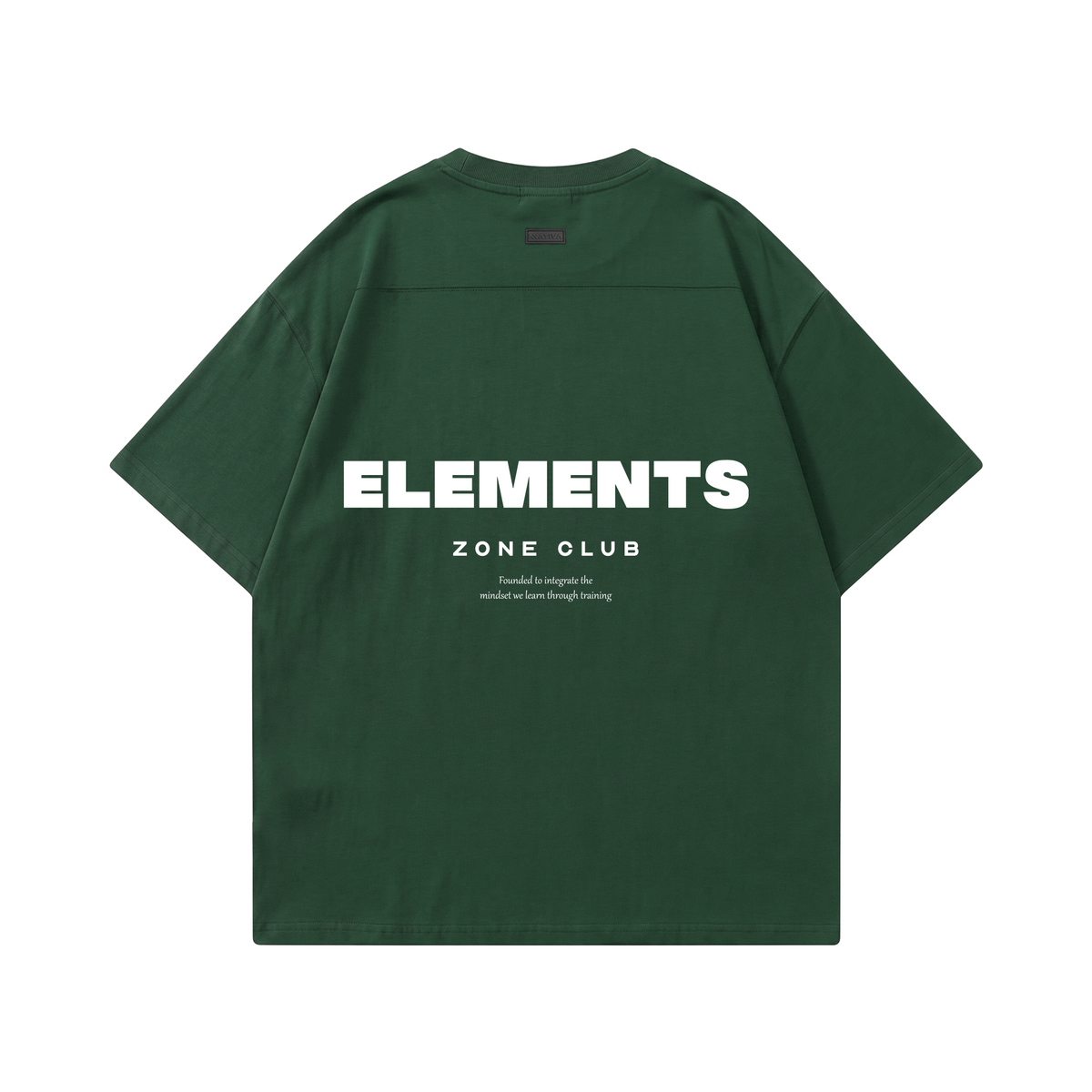 POLERA OVERSIZE VERDE ELEMENTS® 100% ALGODÓN
