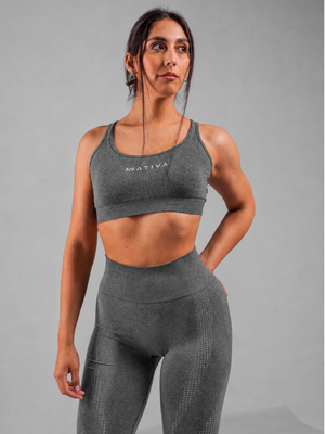 BRA DEPORTIVO GRIS MUJER NATIVA