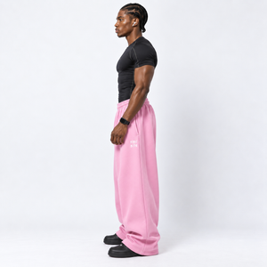 PANTALON BUZO BAGGY ROSADO v2