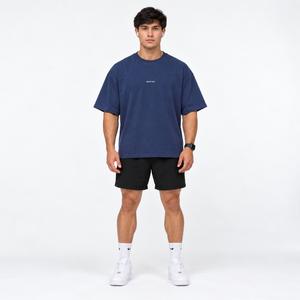 POLERA OVERSIZE AZUL ELEMENTS® 100% ALGODÓN