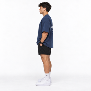 POLERA OVERSIZE AZUL ELEMENTS® 100% ALGODÓN