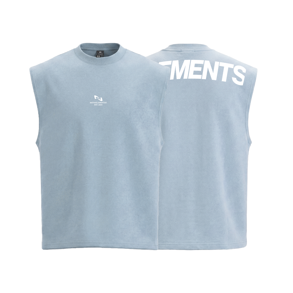 POLERA MUSCULOSA SIN MANGAS ICE TANK® 100% ALGODÓN