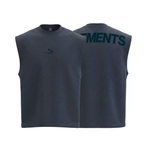 POLERA MUSCULOSA MARINO TANK OVERSIZE 100% ALGODÓN