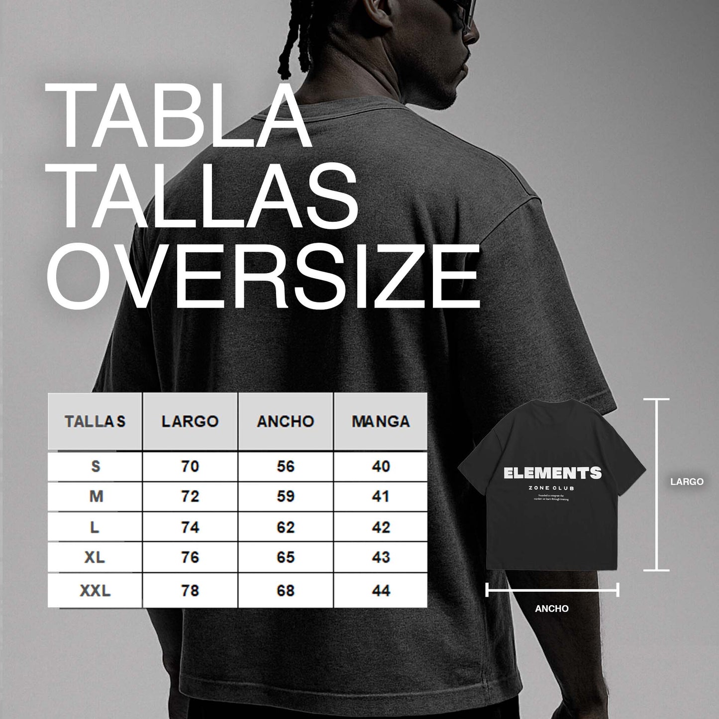 POLERA OVERSIZE FITNESSBRAND™ AZUL