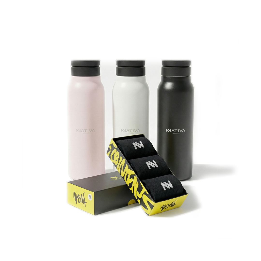 BOTELLA + CALCETINES