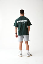 Polera Oversize  Elements™ Verde — vista lateral | Nativa Elements