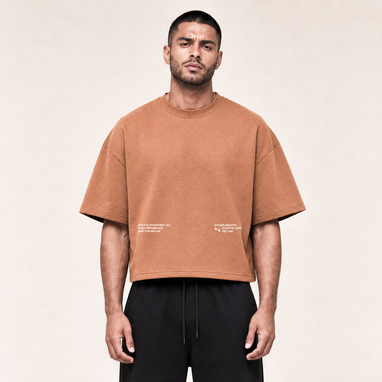 POLERA BOXYFIT MOKKA BASIC® 100% ALGODÓN