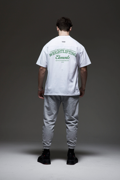V2 OVERSIZE BLANCA (estampado verde)
