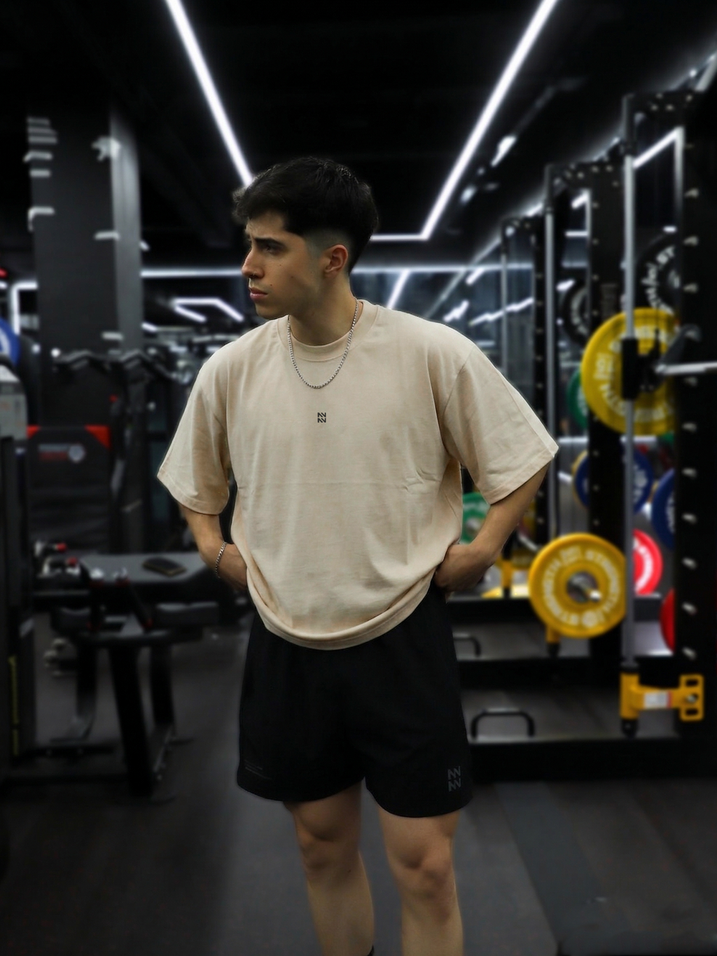 POLERA BOXYFIT BASICS™ BEIGE