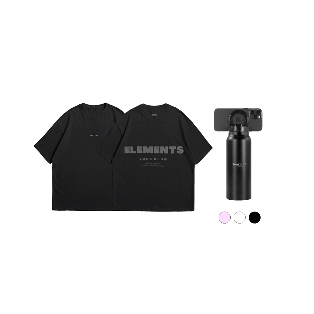 POLERA OVERSIZE + BOTELLA