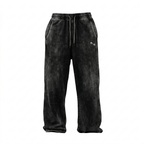 BUZO RECTO NEGRO WASHED PERFECT FIT® 100% ALGODON