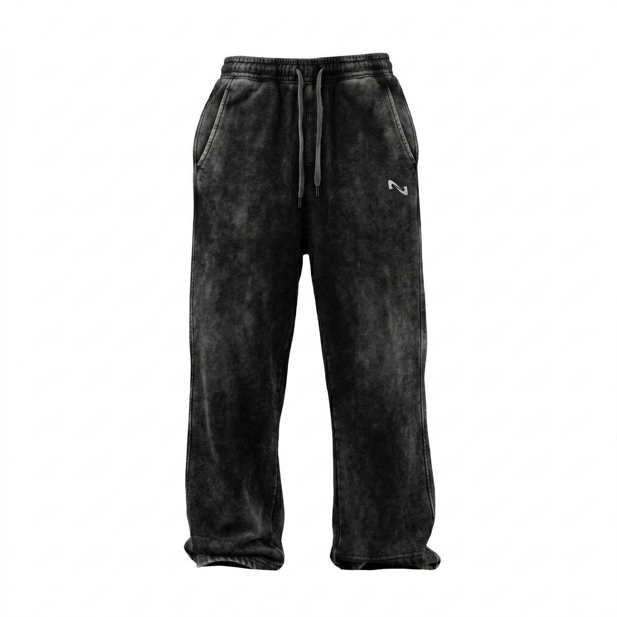 BUZO RECTO NEGRO WASHED PERFECT FIT® 100% ALGODON