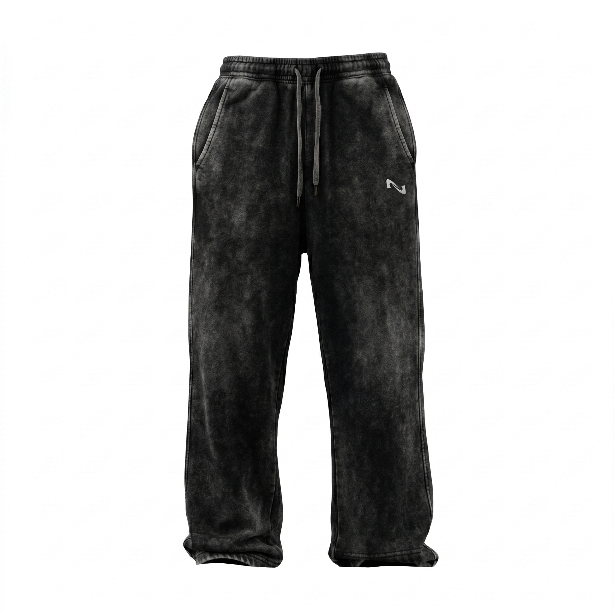 BUZO RECTO NEGRO WASHED PERFECT FIT® 100% ALGODON