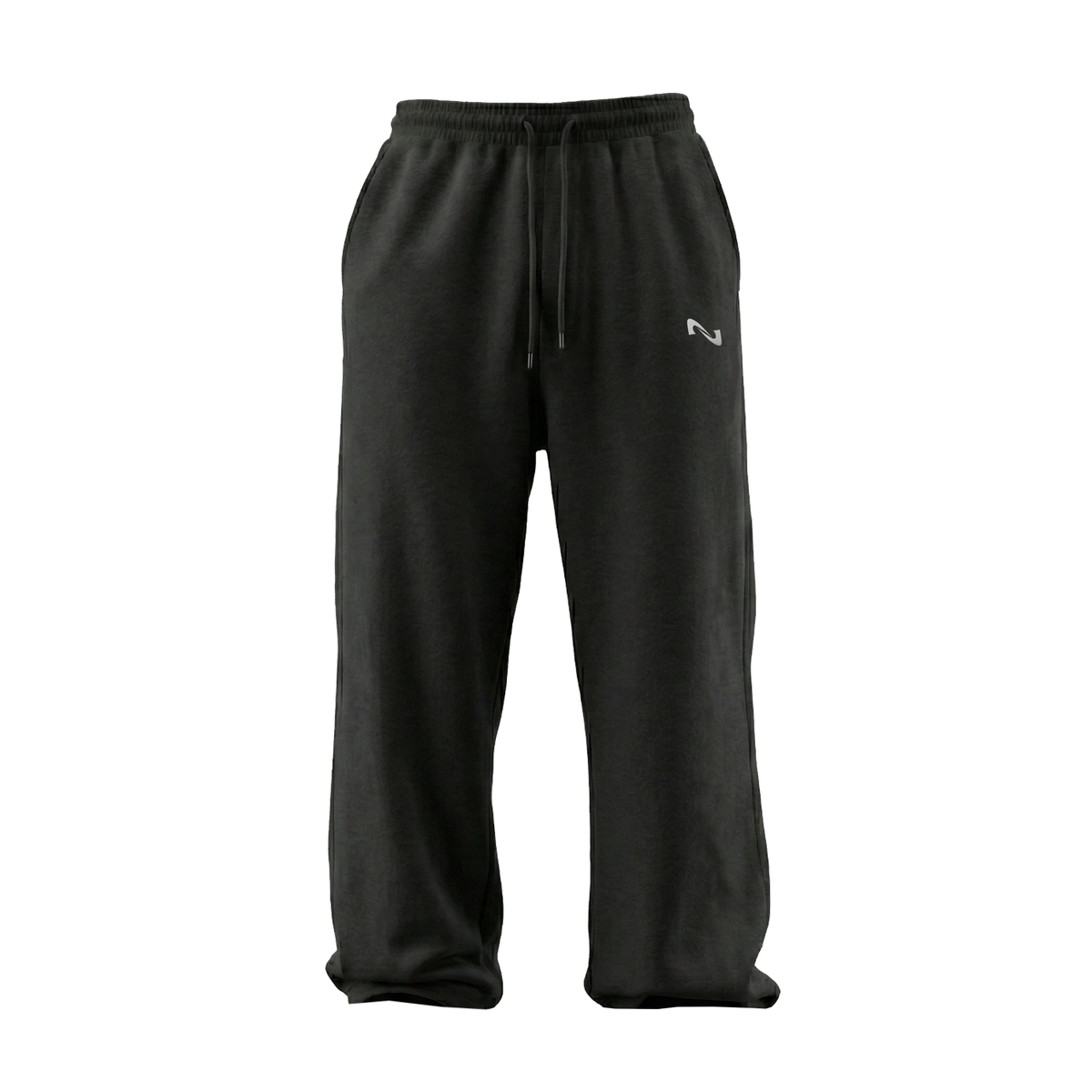 BUZO FIT RECTO NEGRO 100% ALGODÓN