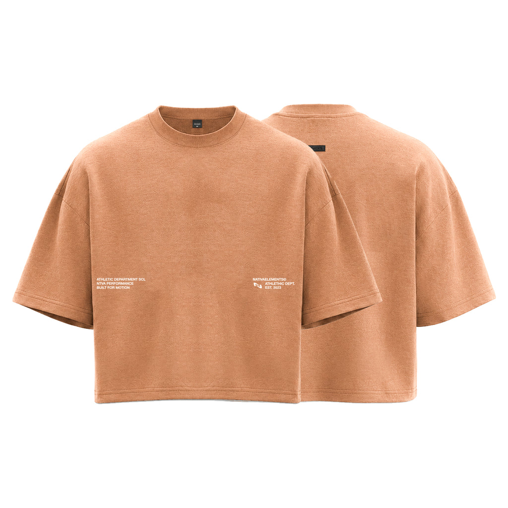POLERA BOXYFIT MOKKA BASIC® 100% ALGODÓN
