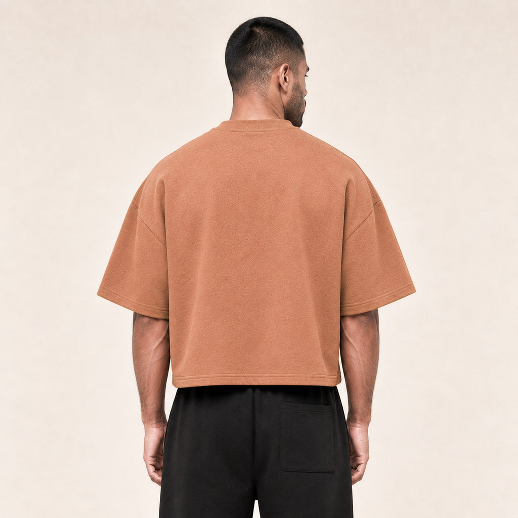 POLERA BOXYFIT MOKKA BASIC® 100% ALGODÓN