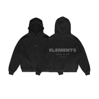 HOODIE ELEMENTS™ BOXY FIT NEGRO