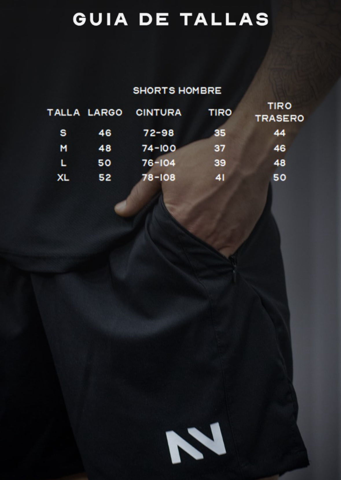 SHORT DEPORTIVO NEGRO