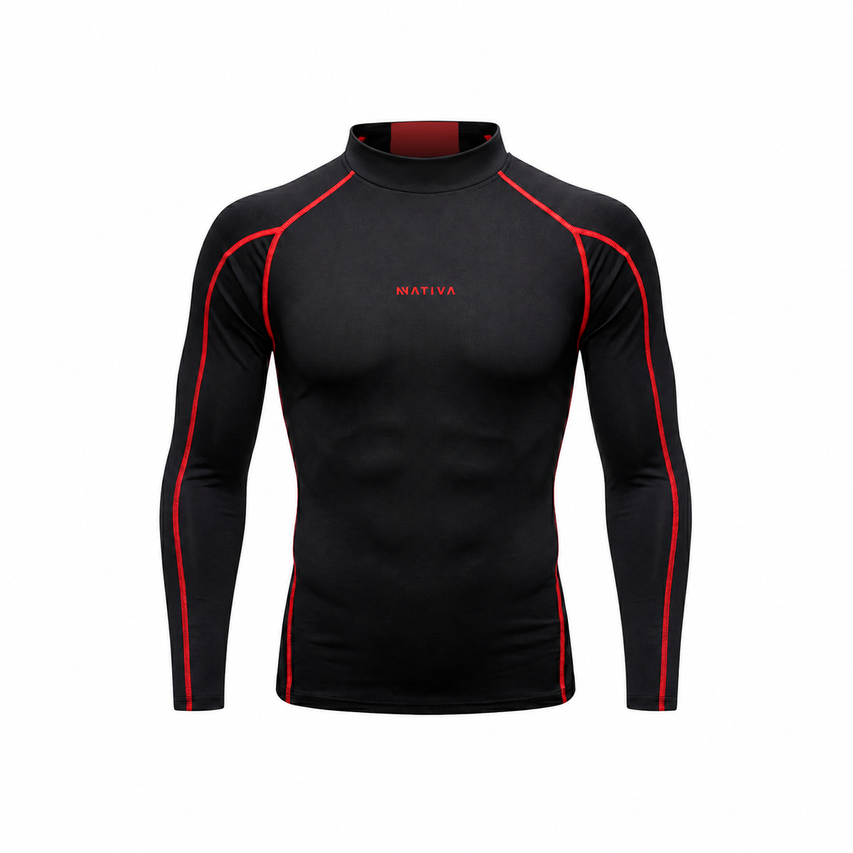 COMPRESS MANGA LARGA NEGRA CON ROJO® PREVENTA
