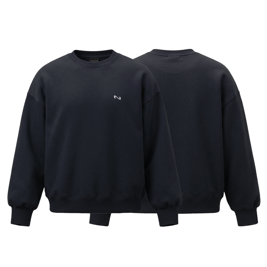 CREWNECK MARINO BASIC® POLERÓN OVERSIZE