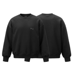 CREWNECK NEGRO BASIC® POLERÓN RELAXED FIT