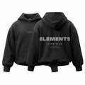 POLERON NEGRO ELEMENTS® 100% ALGODÓN
