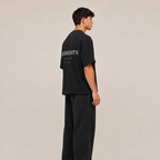 POLERA OVERSIZE NEGRA ELEMENTS® 100% ALGODÓN