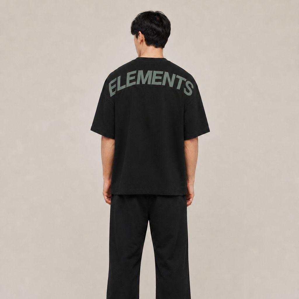 POLERA OVERSIZE NEGRA LEGEND® 100% ALGODÓN