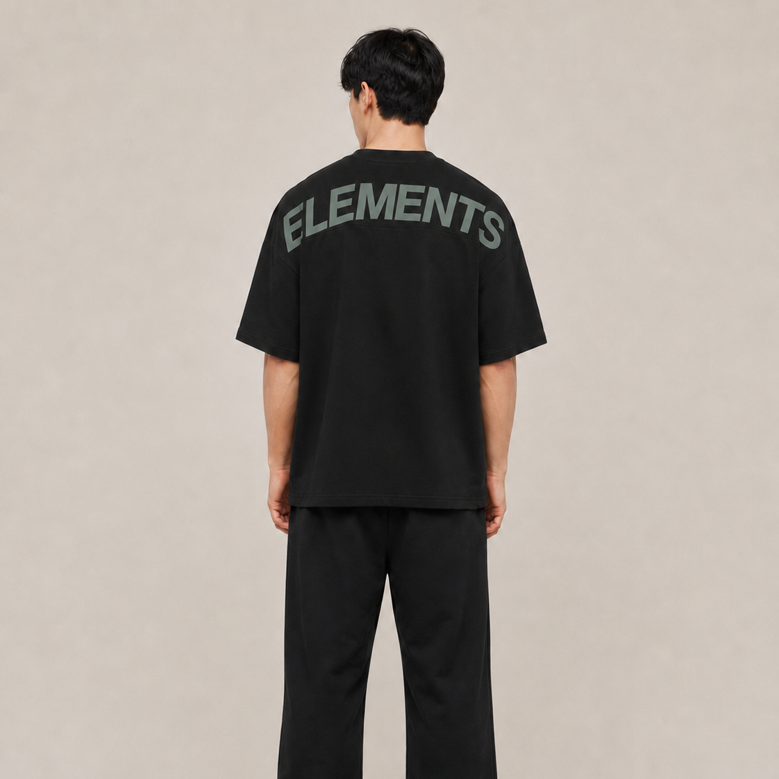 POLERA OVERSIZE NEGRA LEGEND® 100% ALGODÓN