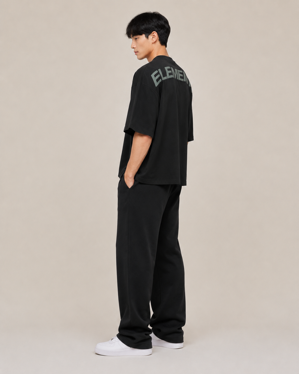 POLERA OVERSIZE NEGRA LEGEND® 100% ALGODÓN