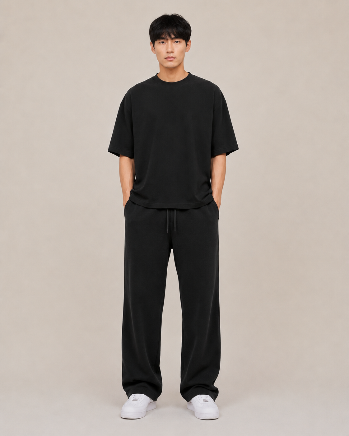 POLERA OVERSIZE NEGRA LEGEND® 100% ALGODÓN