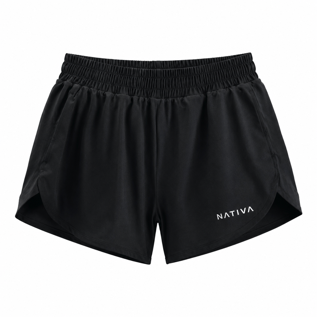 SHORT DEPORTIVO NEGRO MUJER NATIVA