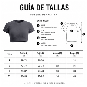 POLERA DEPORTIVA GRIS OSCURO MUJER NATIVA